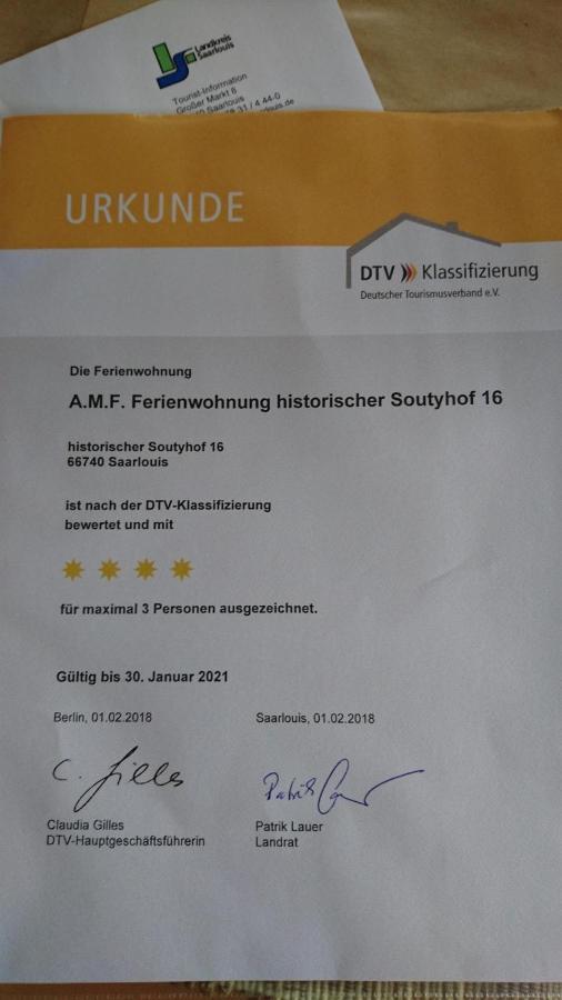 Amf Ferienwohnungen Historischer Soutyhof Saarlouis Kültér fotó